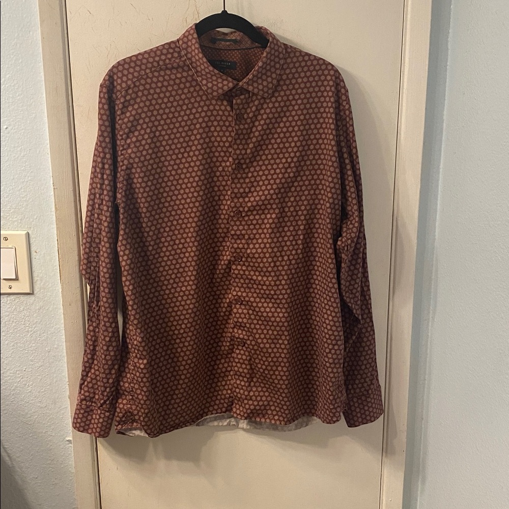 Ted Baker Long Sleeve Button Down Shirt Size 6 (2XL)